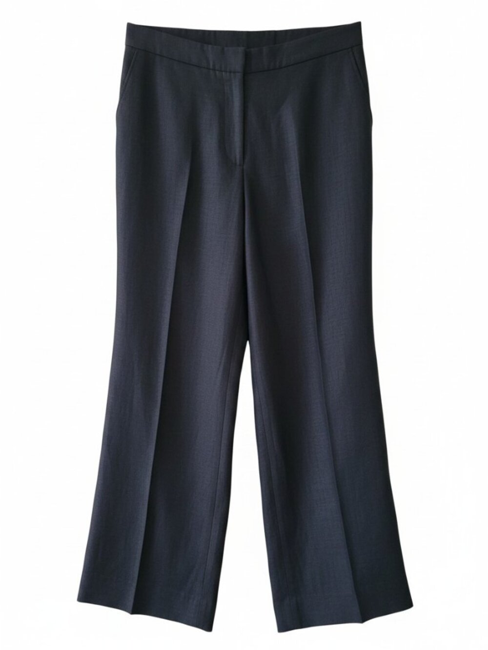 Linen Wide Leg Cropped Pants Charcoal Talbots Woman Pure Irish Linen 18W